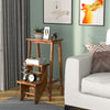 3-Step Folding Step Stool Reversible Chair Seat Portable Ladder Display Rack