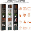 Hoffree Cube 6 Tier Tall Wood Bookcase Shelf Shelving Display Storage Unit 180cm