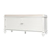 Hallway Shoe Storage Cabinet Cupboard 2-Doors Bench Window Seat with Cushion Pad