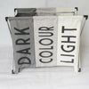 Large 3Section Laundry Bin Clothes Storage Basket Folding Washing Bin Waterproof