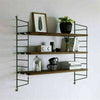 3 Tier Floating Shelves Metal Brackets Wall Mounted Shelf Over Toilet Bathroom