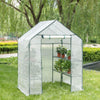Greenhouse 143x143x195cm PE Garden Plant Grow Green House with Shelves Outdoor