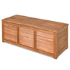180L Storage Box Outdoor Patio Deck Wooden Garden Bench for Cushions & Tools
