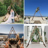 2 Pack Wooden Wedding Arch Frame Archway Flowers Balloon Display Stand Outdoor