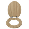 Wooden Toilet Seat Soft Close WC Seat Hinge Ideal for Standard Toilet