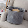 Felt Storage Basket With Handle Bedroom Closet Toy Clothes Blanket Organizer Bin