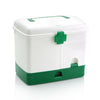 Green Medical Cabinet First Aid Box Home Medicine Kit Storage Tablet Pill Case