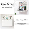 Wall-mounted Computer Desk Folding Laptop Drop-Leaf Study Table with Shelf Home