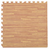 4-24X EVA Soft Foam Interlocking Floor Wood Effect Tiles Gym Play Yoga Mat Pad