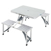 Outdoor Foldable Portable Picnic Camping Table & 4 Chairs Set Garden Folding BBQ