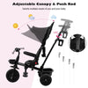 4 in 1 Baby Tricycle Kids First Bike Stroller Reversible Toddler Trike 12-60M