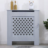 White Radiator Cover Cabinet Small Large MDF Wood Grill Traditional Furniture