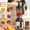 800W Compact 3L Food Processor and Blender Stainless Steel Blender with 2 Jugs