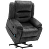 Electric Power Lift Recliner Chair Sofa Power Armchair Heated Massage Grey Merax