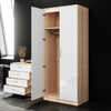 High Gloss Bedroom Furniture Set Wardrobe Mirror Chest of Drawer Bedside Cabinet