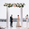 Artificial Silk Rose Peony Wedding Arch Flower Home Party Wedding Backdrop Decor