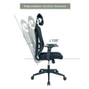 Office Chairs Mesh High Back Ergonomic Boss Chair Adjustable Height and Headrest