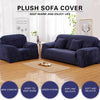 1/2/3/4 Velvet Stretch Sofa Covers Easy Fit Protector Couch Cover Thick Plush