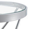 Large 45cm Round Table Side Table Glass Coffee Harpin Circular Indoor LivingRoom
