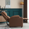 PU Leather Recliner Chairs with Cup Holders Push Back Reclining Sofa Living Room