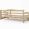 Sofa Bed Day Bed 3ft Single Bed with Trundle King Size Wooden Bed Frame Nature