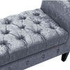 Buttons Tufted Velvet Storage Ottoman Bed End Sofa Footstool Chaise Lounge Chair