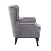 Chesterfield Queen Anne High Back Scroll Arm Chair Living Room Fireside Armchair