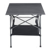 Folding Camping Table Portable Outdoor Garden Dining Picnic Fishing BBQ w/Basket