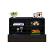 LED Sideboard High Gloss Buffet Cupboard Drawers Cabinet TV Unit For Living Room