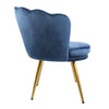 Genesis Flora Accent Tub Chair Scallop Armchair Petal Back With Golden Legs