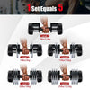 Weight Adjustable Dumbbells Single Dumbbell Anti-Slip Handle Home Gym Exercise