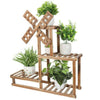 Small Medium Large Multi Tier Tiered Plant Stand Carbonized Shelf Holder Flower