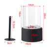 Bio Ethanol Burner Tabletop Black/Sliver Fireplace Glass Burner Fire Bioethanol