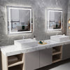 800x800mm Illuminated Bathroom Mirror Dimmable LED Light Vanity Makeup Anti Fog