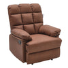Adjustable PU Leather TV Armchair Sleeper Sofa Lounge Manual Recliner w/Footrest