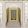 Large Islamic Gold Coloured Kaaba Door Wall Hanging Photo Frame Eid Ramadan Gift