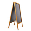 Large Vintage Wooden A-Frame Chalk Board Pavement Restaurants Shop Message Board