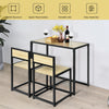 3 Pieces Dining Table & Chair Set Bar Kitchen Breakfast Furniture Space Saving