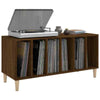Record Cabinet Record Player Stand Sideboard White Engineered Wood