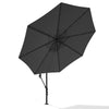 3(m) LED Cantilever Parasol Outdoor w/ Fairy Solar Lights Garden Banana Umbrella