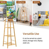 4-tier Bamboo Plant Stand Freestanding Ladder Plant Storage Shelf Display Rack
