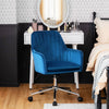 Velvet Leisure Chair Adjustable Computer Desk Chair Rolling Makeup Armchair