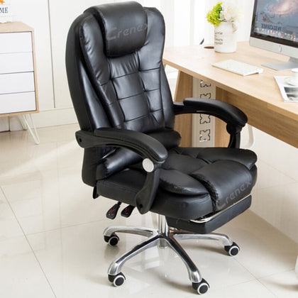 Luxury Massage Computer Office Desk Gaming Chair Swivel Recliner w/Footrest