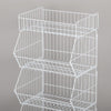 60/90CM Stackable Wire Storage Bin Rack Veg Fruit Snack Basket For Retail Shop