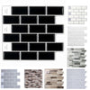 3D WATERPROOF WALLPAPER BATHROOM KITCHEN MOSAIC TILE WALL STICKER SELF-ADHESIVE