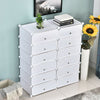 12 Cube DIY White Cabinet Cupbpard Shoe Storage Organizer Shoe Shelf Holder Home