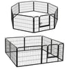 Large 6/8Panel Pet Dog Cat Playpen Tent Heavy Duty Fence Kennel Cage Crate Fence