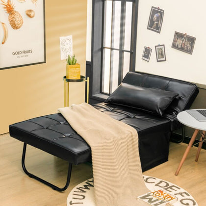 Foldable Sofa Bed 4-In-1 Convertible Sleeper Sofa Chair Adjustable Sofa Recliner