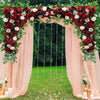 2m Tall Metal Pergola Arbor Wedding Arch Stand Backdrop Garden Trellis Stand Dec