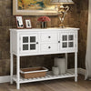 Console Table With Shelf Drawers Sofa Table Hallway Living Room Furniture White